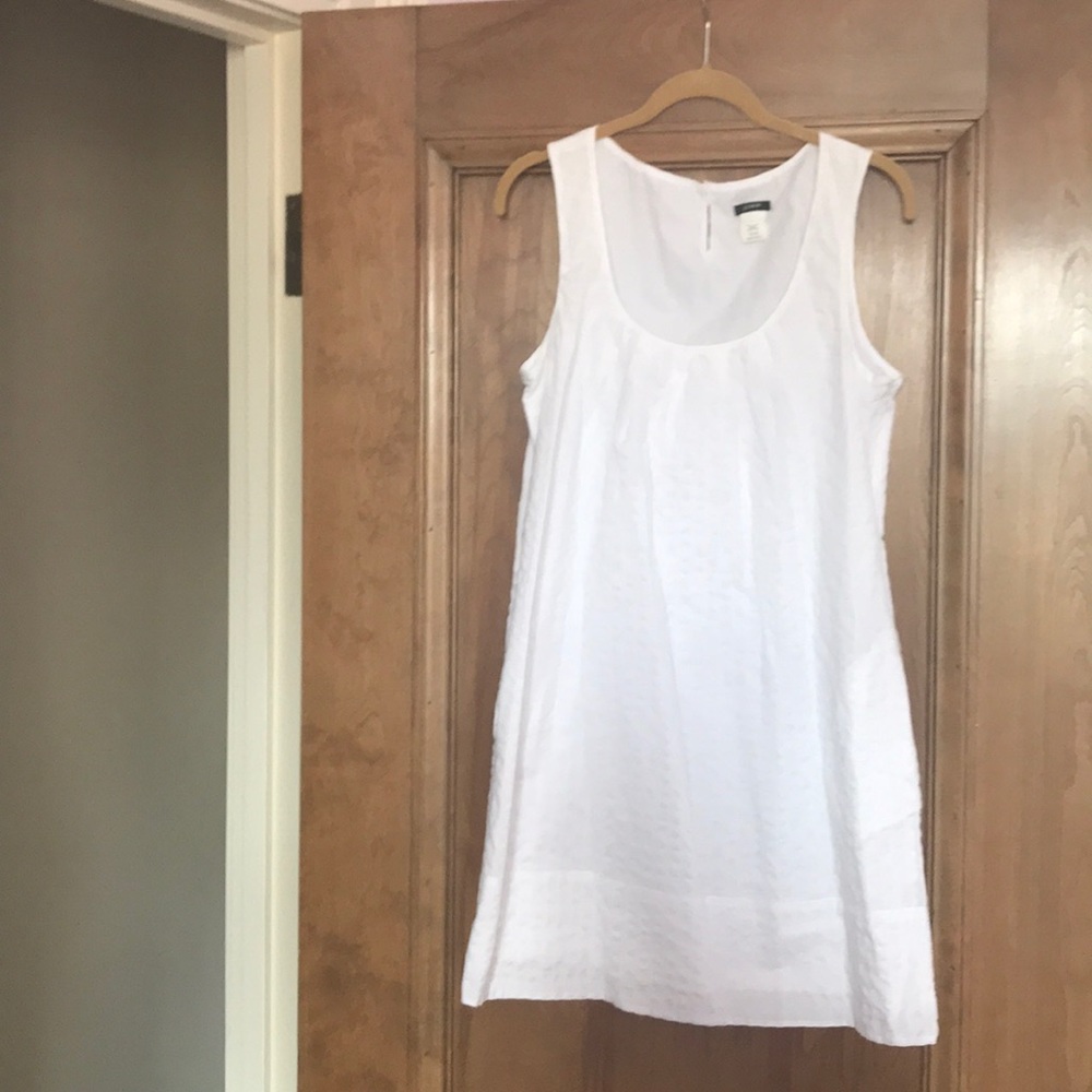 J Crew simple white summer dress or pool cover up!